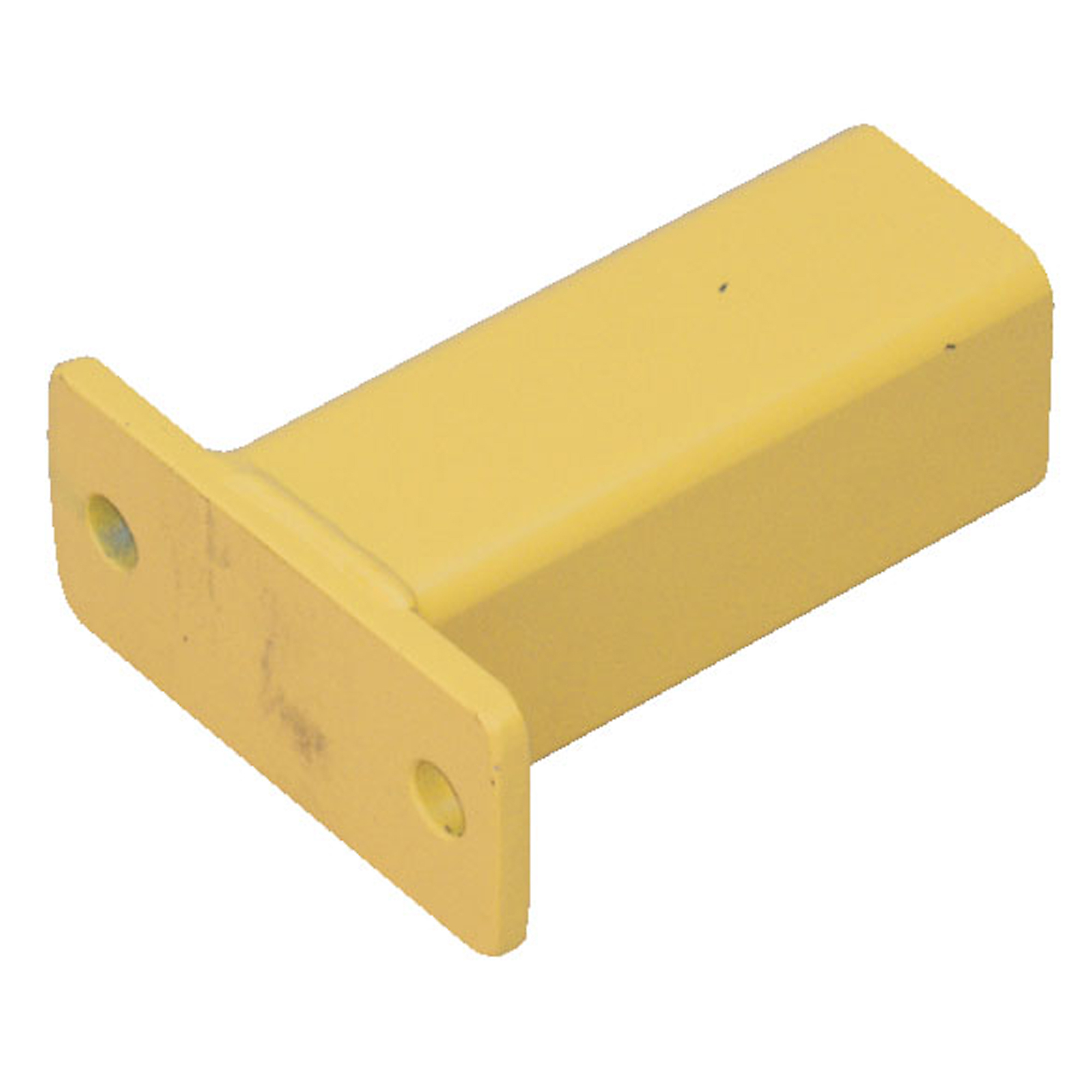 Vestil Steel Modular Guard Wall Mount for Inner Post Tubing Option — 6 7/8in. x 3in. x 6in., Yellow, Model# MG-WP-A